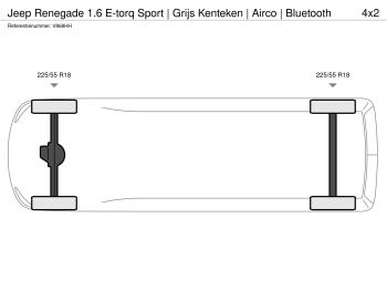 Jeep Renegade 1.6 E-torq Sport | Grijs Kenteken | Airco | Bluetooth